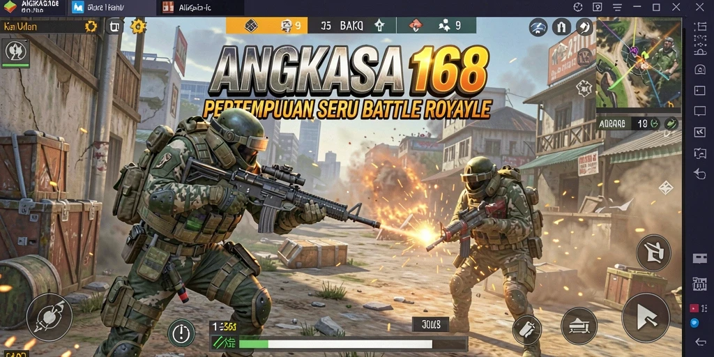 Gameplay seru dengan banyak aksi dalam ANGKASA168.