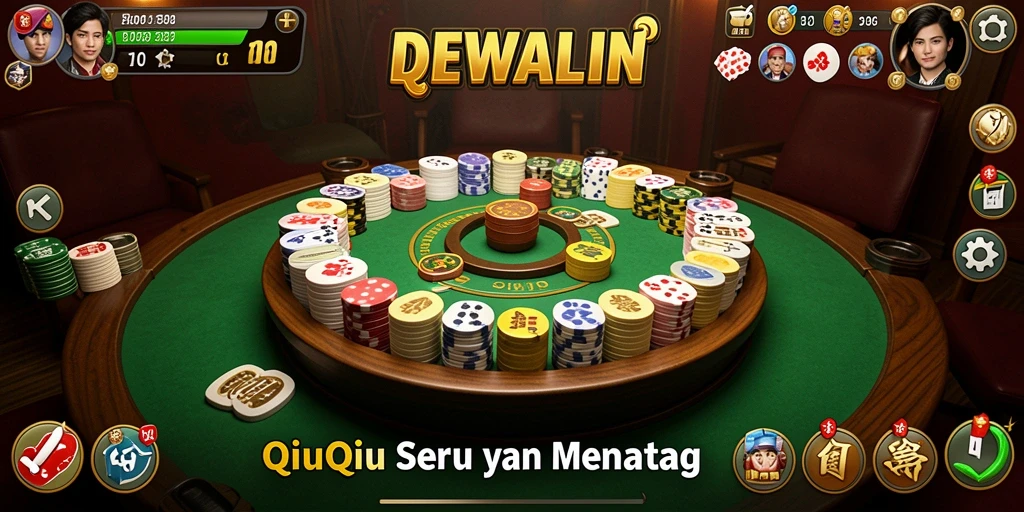 Gameplay seru QiuQiu di DEWALIN menunjukkan interaksi antar pemain.