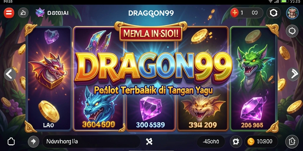 Tampilan gameplay Slot yang menarik dari DRAGON99.