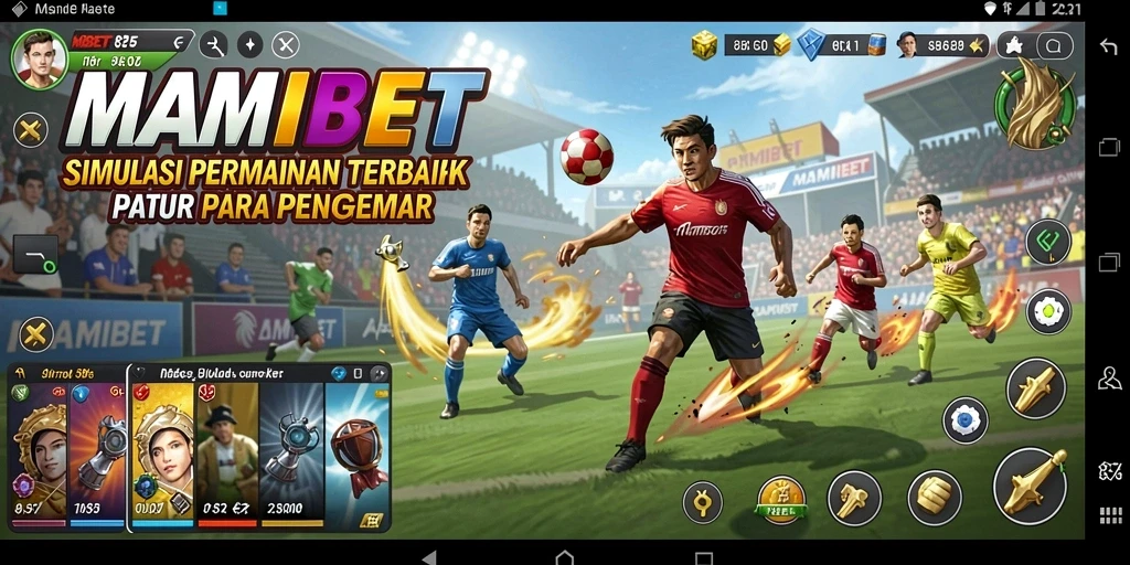 Screenshot utama MAMIBET menampilkan gameplay simulasi yang seru.