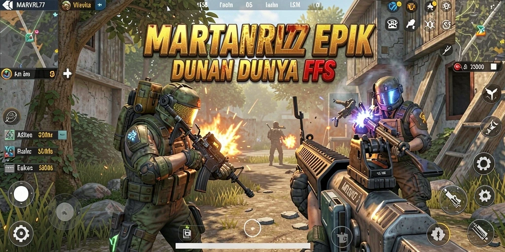Screenshot menunjukkan aksi menegangkan dalam game FPS.
