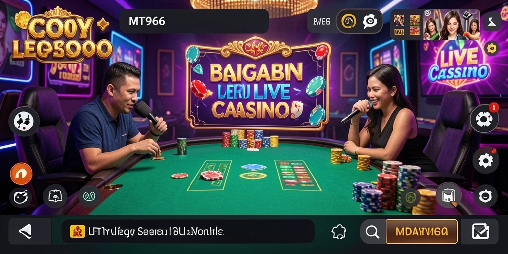 Gameplay Live Casino menarik di MT966 dengan dealer profesional.