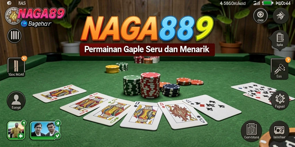 Screenshot gameplay NAGA889 menampilkan keseruan bermain Gaple.