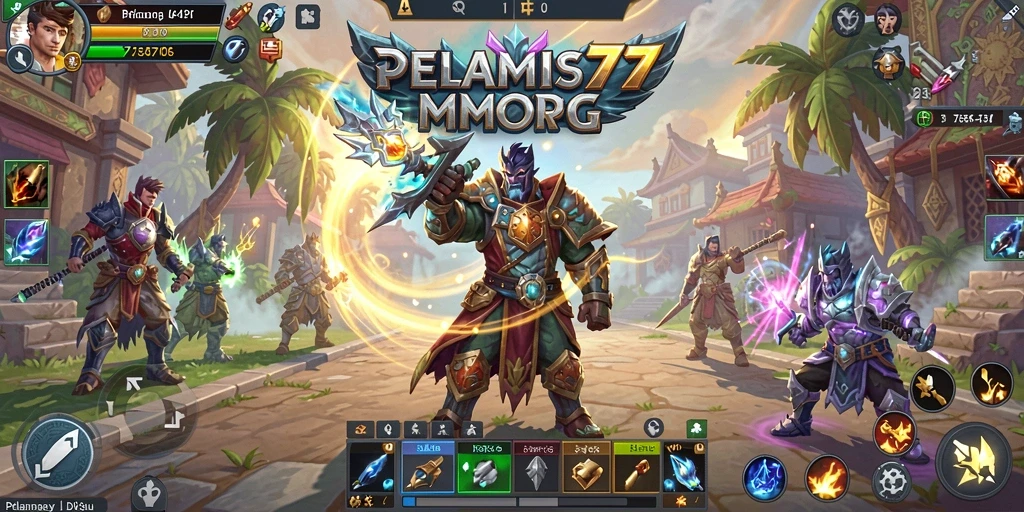 Tampilan seru gameplay PELAMIS77 di dunia MMORPG yang luas.