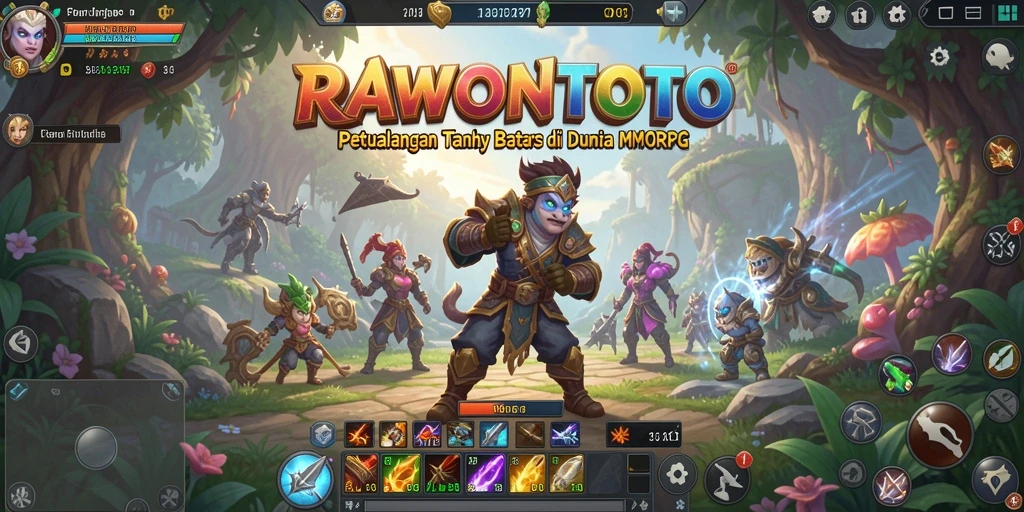 Gameplay epik RAWONTOTO dalam petualangan MMORPG seru.