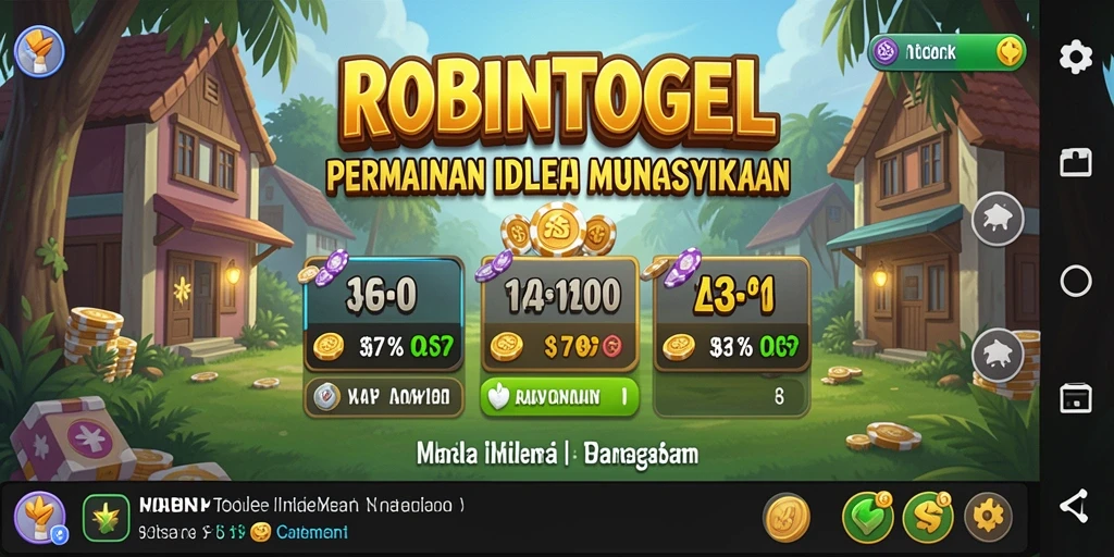 Screenshot tampilan gameplay menarik ROBINTOGEL.