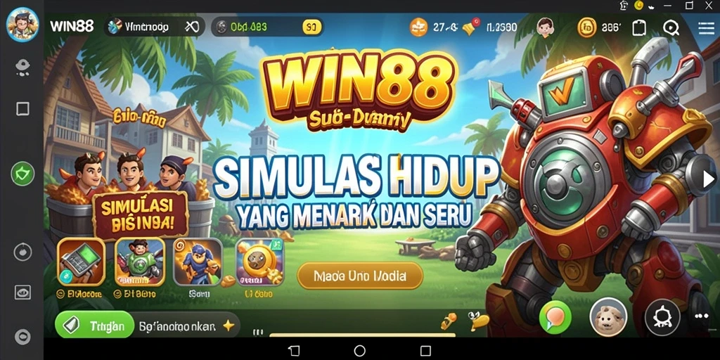 Tampilan gameplay menarik dari WIN88 dengan berbagai skenario simulasi.