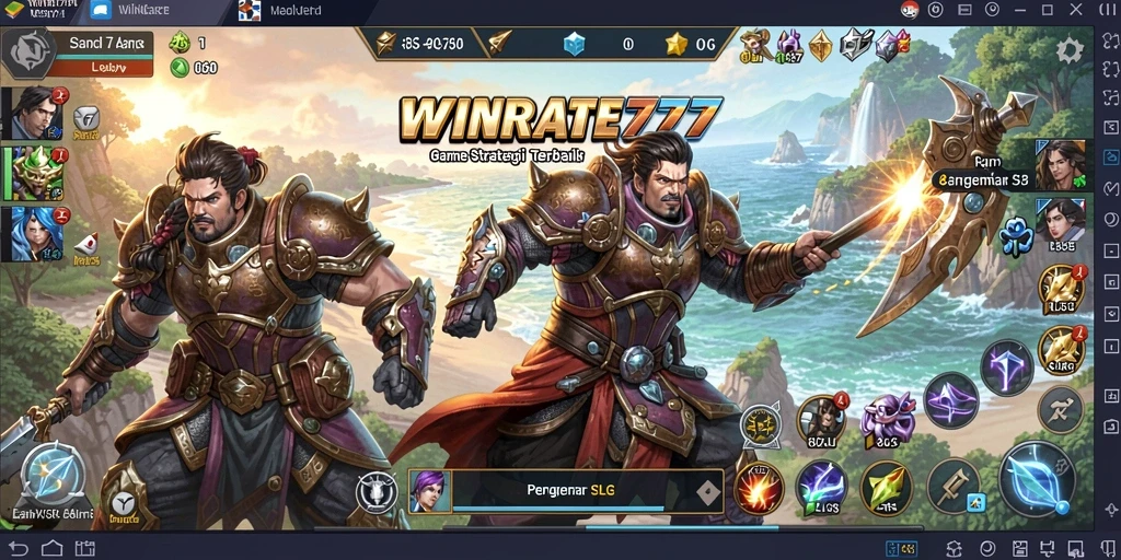 Tampilan gameplay dari WINRATE777 yang menantang dan strategis.