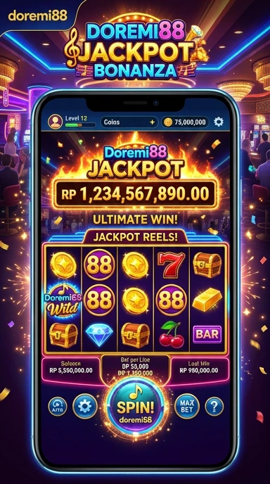 Tampilan utama aplikasi doremi88 yang menarik dan mudah dinavigasi.